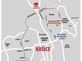 Košice Lokomotíva - parkoviská